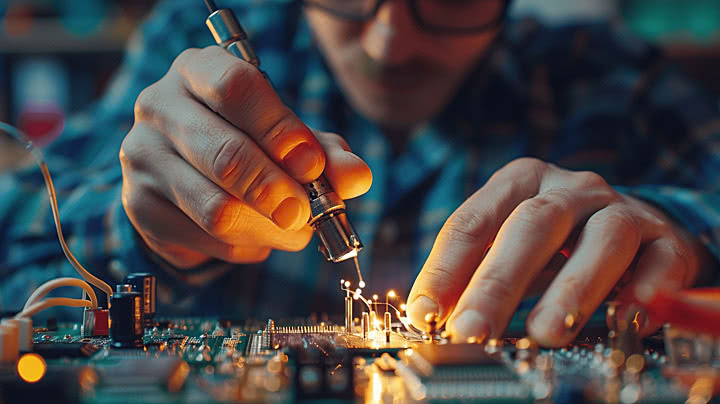 Sri Ram Computers team and workspace